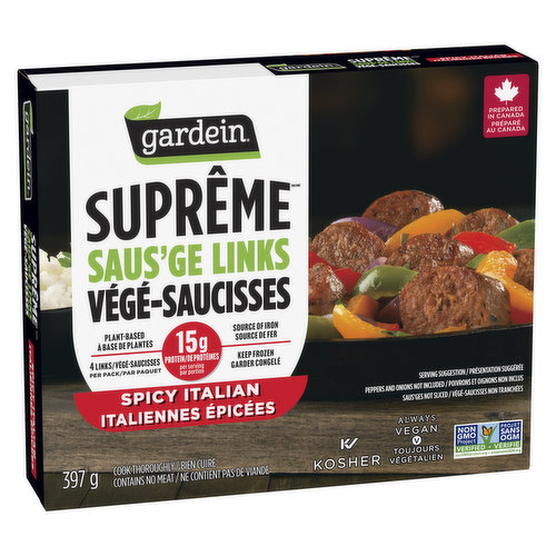 Gardein - Spicy Italian Plant-Based Saus'ge