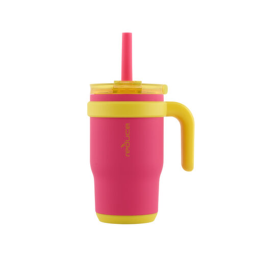 Reduce - Coldee Tumbler with Handle, Pink 14oz