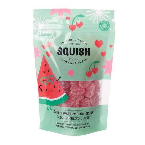 Bring back those sweet summer vibes with juicy bites of cherry and watermelon. One taste of these sour vegan hearts and youll forget youre not catching rays poolside.<br />