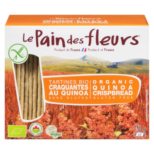 Le Pain des Fleurs Organic Quinoa Crispbread