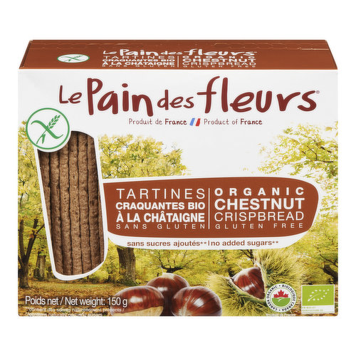 Le Pain Des Fleurs - Crispbread Chestnut Organic