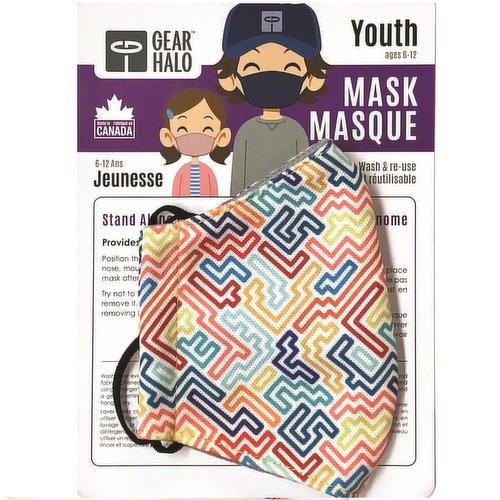 Gear Halo - Youth Face Mask - Geometric