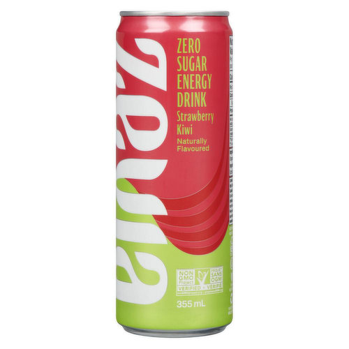 Zevia - Energy Drink Strawberry Kiwi