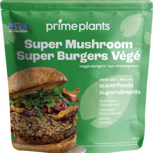 Prime Plants - Super Mushroom Burgers