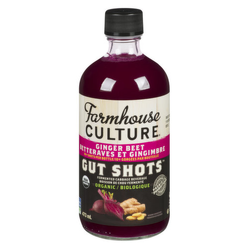 Farmhouse Culture - Gut Shot Fermented Veggie Drink Ginger Beet