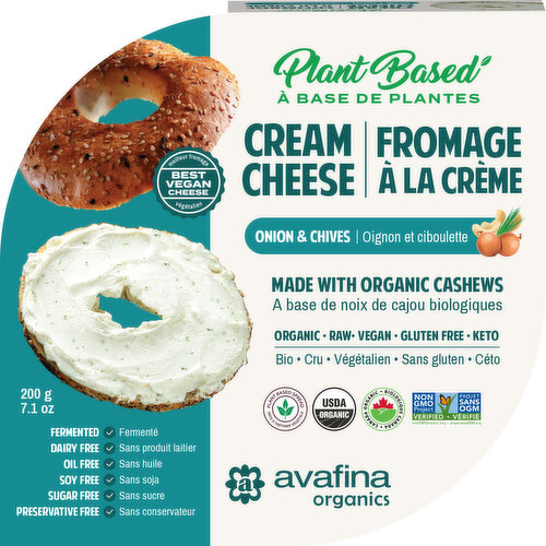 Avafina - Vegan Cheese Spread Onion & Chive Organic