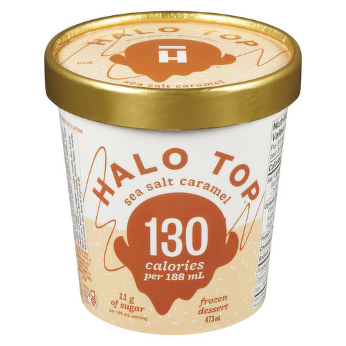 HALO TOP - Frozen Dairy Dessert - Sea Salt Caramel