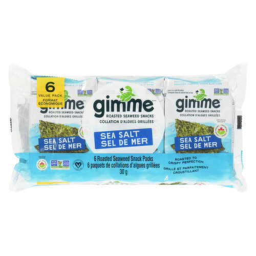 Gimme - Organic Roasted Seaweed - Sea Salt