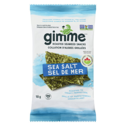 Gimme - Organic Roasted Seaweed - Sea Salt