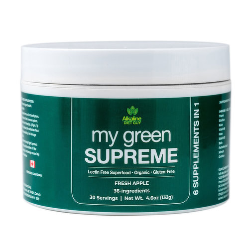 Alkaline Diet Guy - My Green Supreme Superfood Fresh Apple