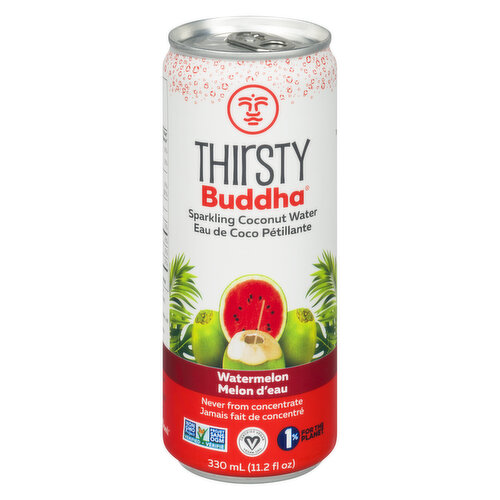 Thirsty Buddha - Sparkling Coconut Water - Watermelon