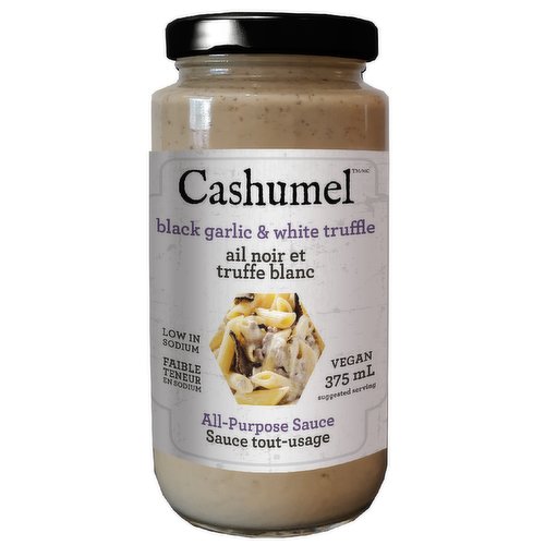 Cashumel - All-Purpose Sauce - Black Garlic & white Truffle