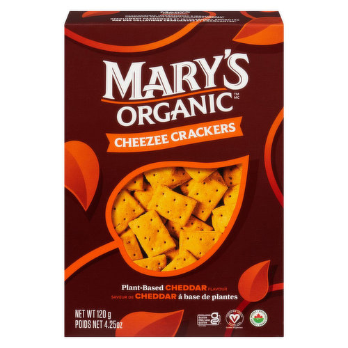 Marys Organic - Cheezee Crackers Cheddar Flavour