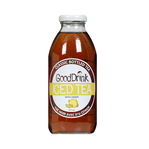 GoodDrink Iced Tea is a classic black tea brewed to perfection and enhanced with a twist of refreshing lemon.
