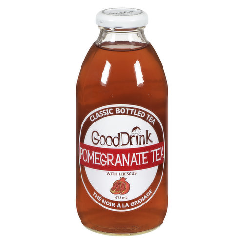 Brewed black tea with a splash of pomegranate juice will leave you feeling perfectly refreshed and invigorated.
