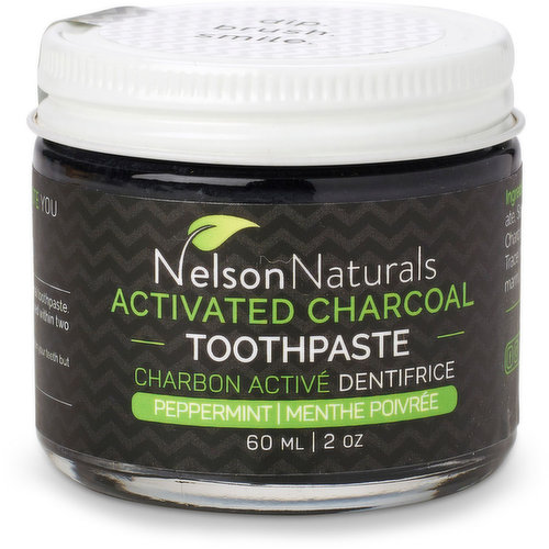 Nelsons Naturals - Activated Charcoal Toothpase