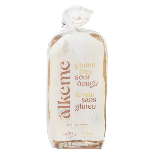 Alkeme Foods - Baguettes Sourdough Demi Gluten Free