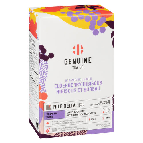 Genuine Tea Co. - Herbal Elderberry Hibiscus Tea