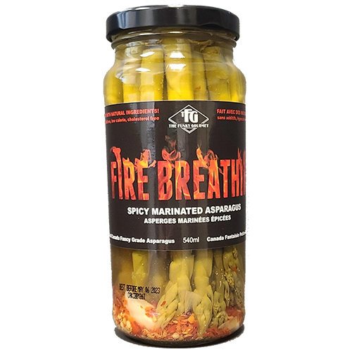 The Funky Gourmet - Spicy Marinated Asparagus - Fire Breathin'