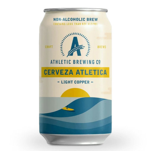 Athletic Brewing - Non Alcoholic Beer Light Copper Cerveza Athletica