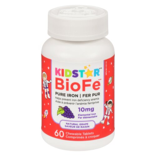 Kidstar - Biofe Pure Iron Grapes Flavour