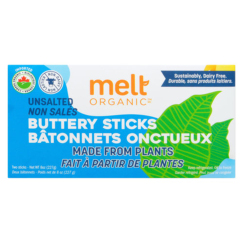 Melt Organic - Buttery Sticks Unsalted