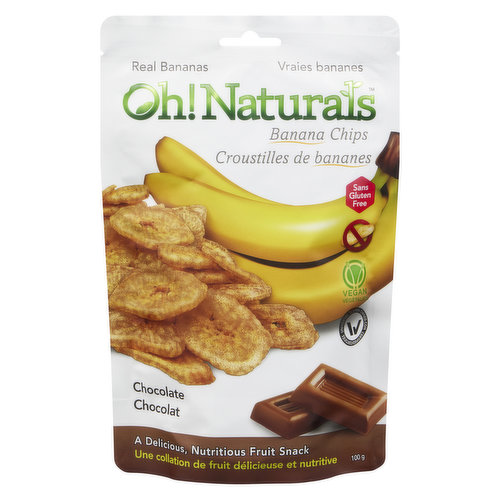 Oh! Naturals - Flavoured Banana Chips - Chocolate