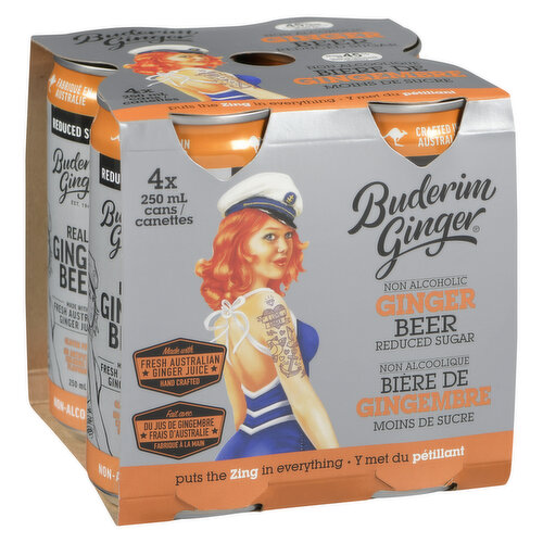 Buderim - Non-Alcoholic Ginger Beer - Reduced Sugar