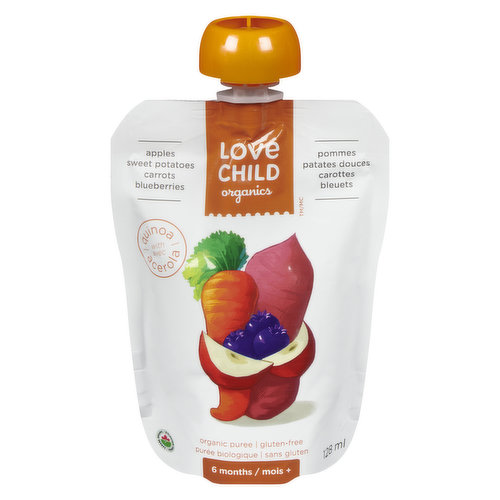 Love Child - Organics Apples, Sweet Potato, Carrot, Blueberries