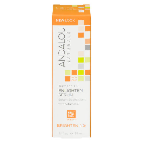 Andalou Naturals - Turmeric + C Enlighten Serum Brightening