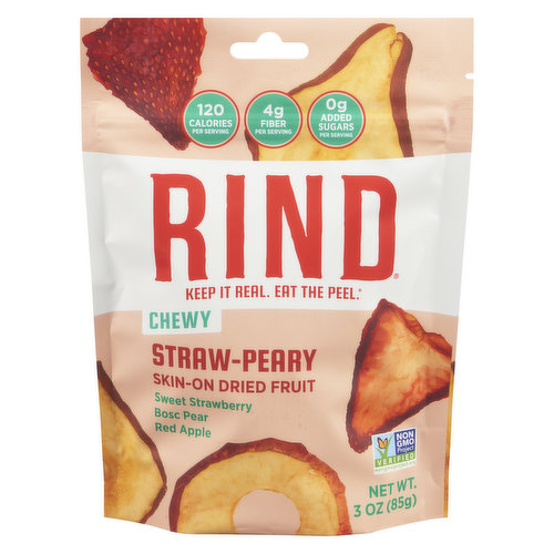 Rind Snacks - Dried Fruit Straw-Peary Blend