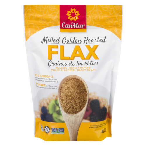 A delicious nutty taste & crunchy texture. A source of Omega-3 ALA & a high source of both soluble + insoluble dietary fibre. It's roasted for exceptional taste & texture & is the perfect nut free alternative. Suggested serving: 2 - 4 tbsp daily. Add to yogurt, cereals, pancakes, or baking to get the taste & benefits of flaxseed without the crunchy seeds.Gluten & nut free.