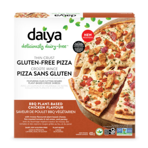 Daiya - Dairy Free Gluten Free BBQ Plant-Based Chicken Flavour Vegan Pizza