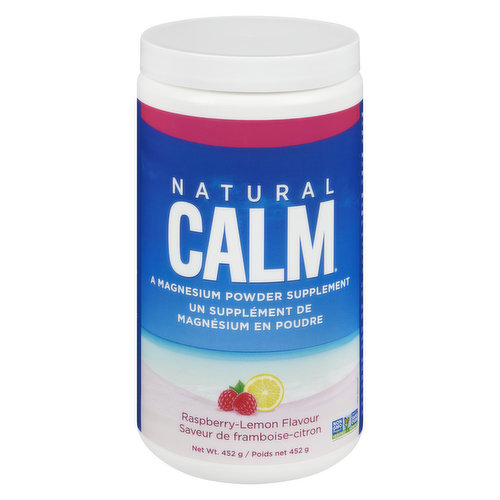 Natural Calm - Ionic Magnesium Citrate Powder Raspberry Lemon
