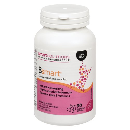 Complete B vitamin complex and highly absorbable. This vitamin group helps the body produce energy, metabolize carbs, fats and proteins, and supports nerve functions. Vegetarian capsules.