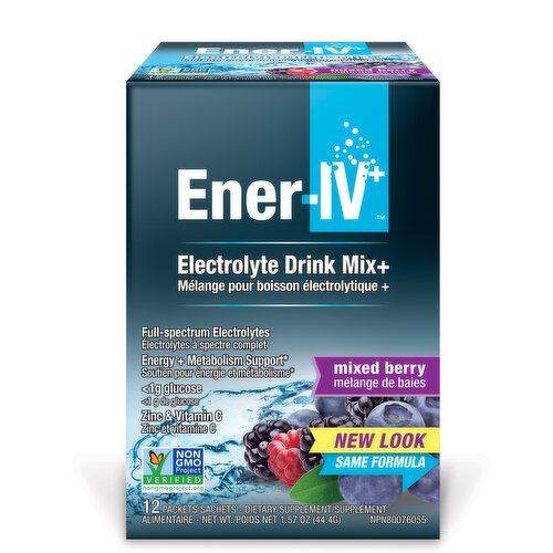 Ener-C - Sport Electrolyte Drink Mix - Mixed Berry