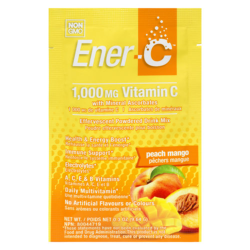 Ener-C - 1000mg Vitamin C Drink Mix - Peach Mango