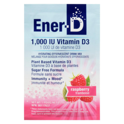 Ener-D - Sugar Free Raspberry