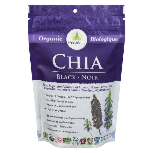 ECOIDEAS - Organic Chia Seeds Black