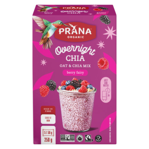 Prana - Overnight Chia - Berry Fairy - PriceSmart Foods