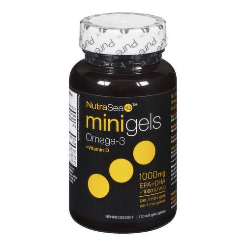 NutraSea - NUTRASEA OMEG A 3+D - MINT MINIS