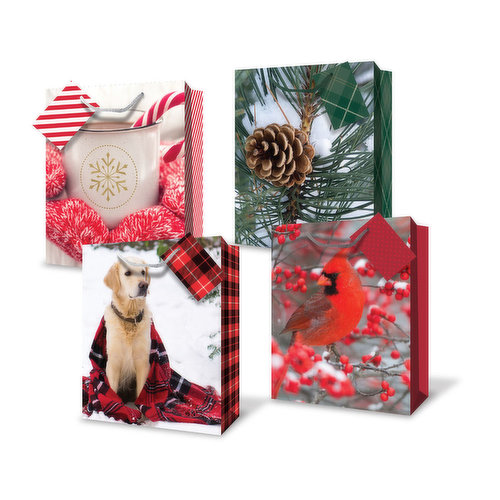 A-Line - Millbrook Christmas Gift Bags, Medium Size