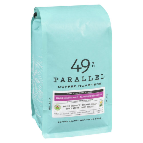 49th Parallel - Whole Bean Coffee Breakfast Roast