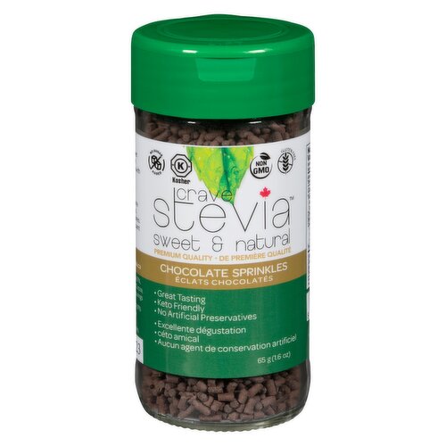 Crave Stevia - Stevia Sprinkles Chocolate