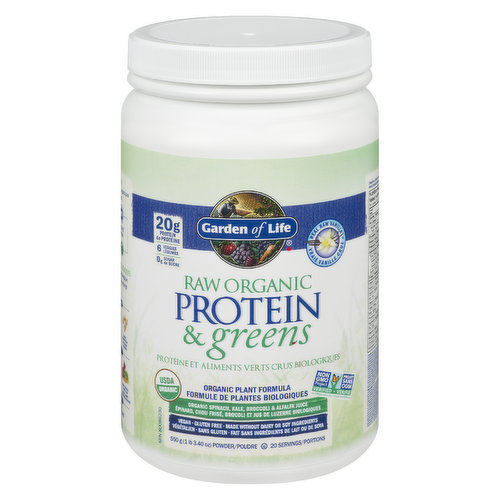 Garden of Life - Proteins & Greens Vanilla