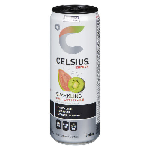 Celsius - Sparkling Energy Drink, Kiwi Guava