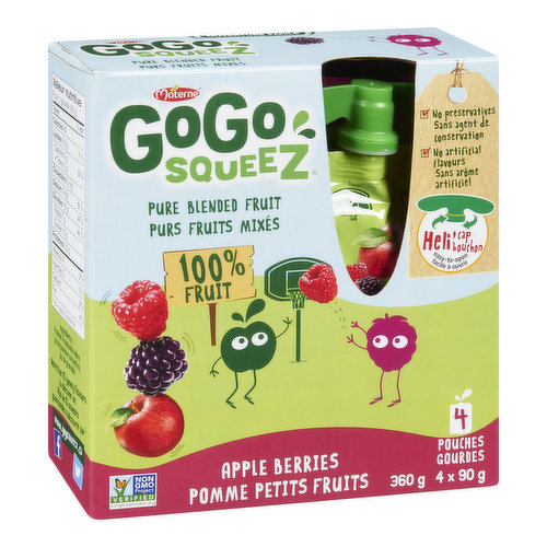 Go Go Squeez - Gogo Sqz Apple Berry Fruit Sauce