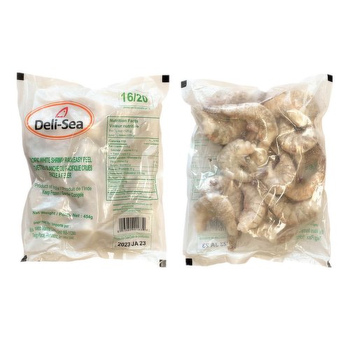 Deli-Sea - Frozen White Shrimp Easy Peeled 16/20