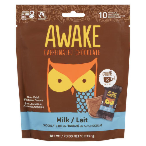 Awake Chocolate - Milk Chocolate Bites