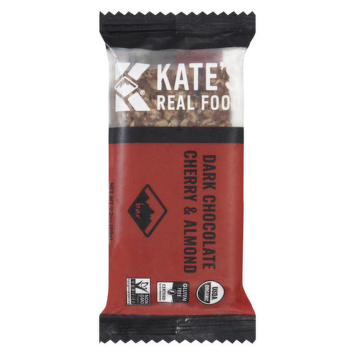 Kate's - Dark Chocolate Cherry Almond Bar Organic